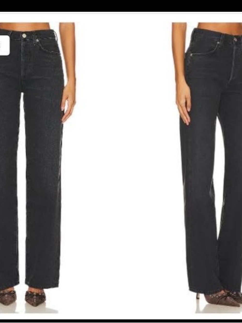 Citizens Of Humanity Annina Black Denim Jeans - Picture 5 of 7
